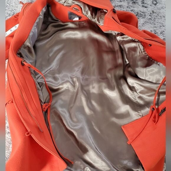 J. Crew Orange Stadium Cloth Nello Gori Wool Blend Coat - Picture 7 of 7